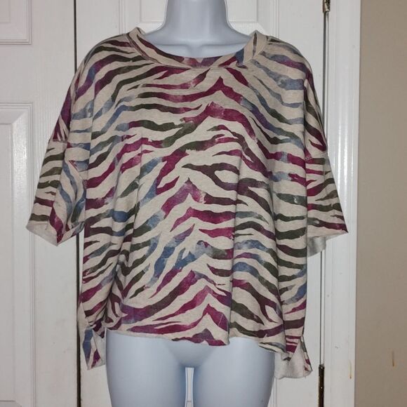 Secret Treasures zebra multicolor sleep top shirt Sz XL NWT - Picture 1 of 5